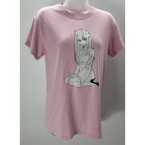 Lewd Complex - Love Yueri Pink T-Shirt - Small.